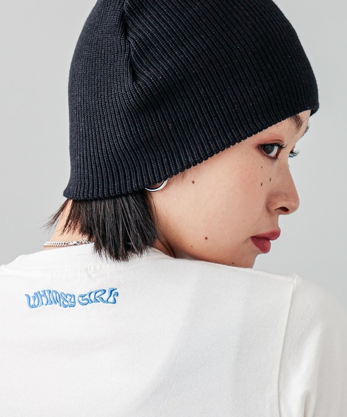 X-girl（エックスガール）の「EMBROIDERED BUTTERFLY LOGO S/S BABY TEE（Tシャツ/カットソー・レディース・ブラック/ホワイト/ピンク・S/M）」の10枚目の写真