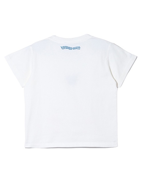 X-girl（エックスガール）の「EMBROIDERED BUTTERFLY LOGO S/S BABY TEE（Tシャツ/カットソー・レディース・ブラック/ホワイト/ピンク・S/M）」の12枚目の写真