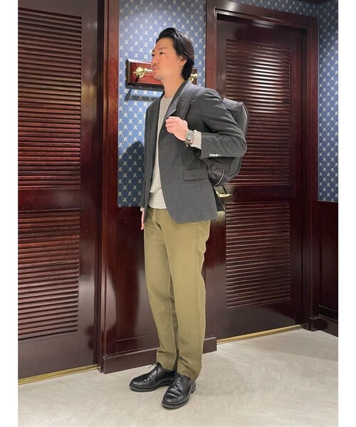 BROOKS BROTHERS（ブルックスブラザーズ）の「リネン/コットン プレーンフロント チノパンツ Regular（チノパンツ・メンズ・オリーブ/ネイビー・30inch/32inch/34inch/31inch/33inch/36inch）」の5枚目の写真
