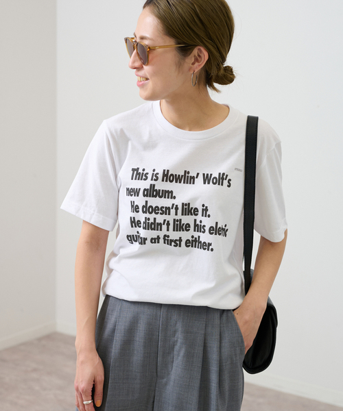 GWお値下げ！FRAMeWORK　BLUESCENTRIC　Tシャツ セール】BLUESCENTRIC HOWLINWOLF NEW ALBUM TEE（Tシャツ