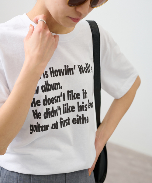 GWお値下げ！FRAMeWORK　BLUESCENTRIC　Tシャツ セール】≪追加≫BLUESCENTRIC HOWLINWOLF NEW ALBUM TEE2（T