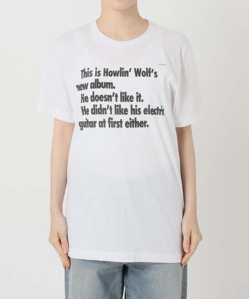 GWお値下げ！FRAMeWORK　BLUESCENTRIC　Tシャツ セール】BLUESCENTRIC HOWLINWOLF NEW ALBUM TEE（Tシャツ
