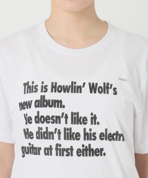 GWお値下げ！FRAMeWORK　BLUESCENTRIC　Tシャツ セール】≪追加≫BLUESCENTRIC HOWLINWOLF NEW ALBUM TEE2（T