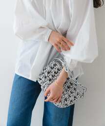 RODE SKO | メタリック編み込みバッグ(ハンドバッグ)