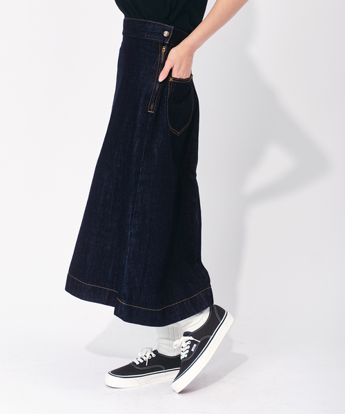 OUTDOOR PRODUCTS LEE リー　デニム　ロングスカート OUTDOOR PRODUCTS LEE リーデニムロングスカート