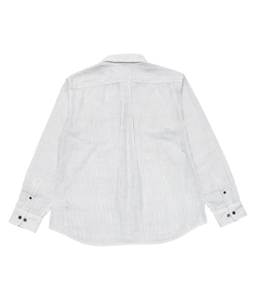 TOKYO SHIRTS（トウキョウシャツ）の「綿100% Wガーゼ 長袖カジュアルシャツ（シャツ/ブラウス・メンズ・ブラック×ホワイト・LL/L/M）」の4枚目の写真