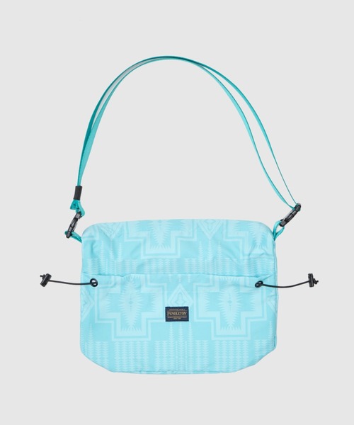 PENDLETON(ペンドルトン)の「【 PENDLETON / ペンドルトン 】 リップストップ素材 ミニドローバッグ(トートバッグ・レディース・ターコイズブルー/オフホワイト/ブラック・FREE)」の16枚目の写真