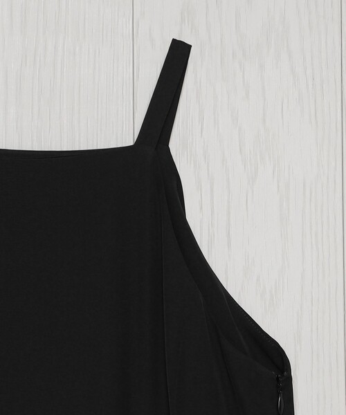 H　BEAUTY&YOUTH UNITED ARROWS（エイチビューティーアンドユースユナイテッドアローズ）の「＜H＞レーヨンポプリン キャミソールワンピース（ワンピース・レディース・ブラック・S/M）」の9枚目の写真