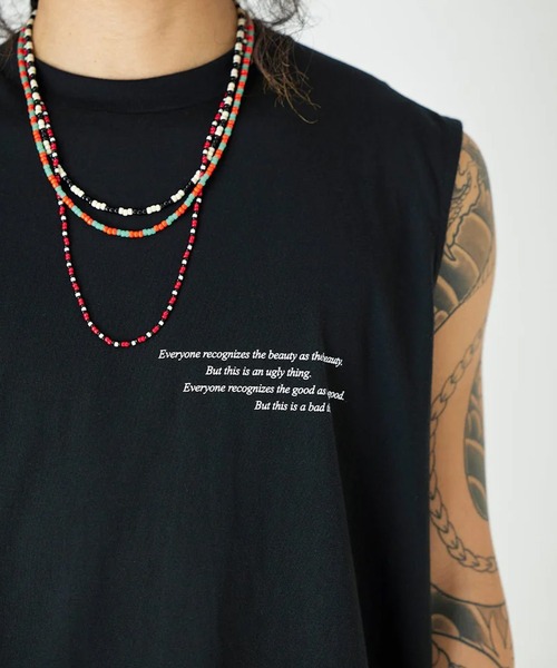 DIET BUTCHER（ダイエットブッチャー）の「DIET BUTCHER/ダイエットブッチャー Beads necklace collaboration with Adder ネックレス（ネックレス・メンズ・ブラック系/オレンジ系/レッド系・FREE）」の14枚目の写真