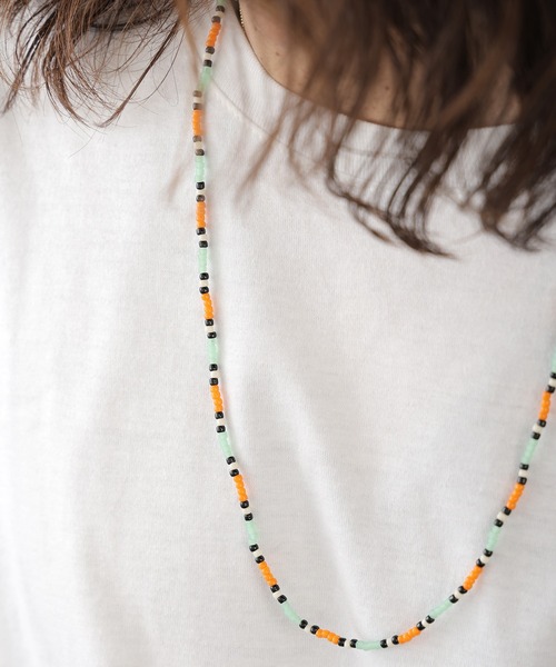 DIET BUTCHER（ダイエットブッチャー）の「DIET BUTCHER/ダイエットブッチャー Beads necklace collaboration with Adder ネックレス（ネックレス・メンズ・ブラック系/オレンジ系/レッド系・FREE）」の18枚目の写真