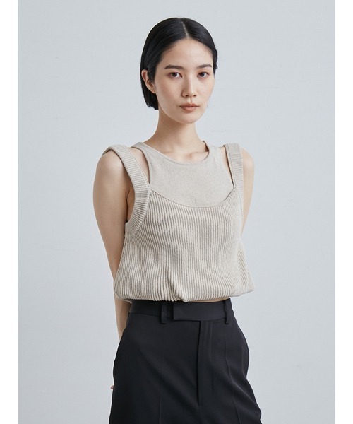 MIESROHE（ミースロエ）の「リネン混カップインレイヤード