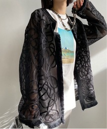 Ameri | MEDI TAPE EMBROIDERY MESH JACKET(その他アウター)