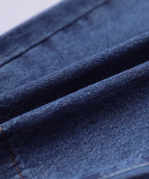 reca(レカ)の「リラックスタックデニムパンツ(デニムパンツ・レディース・サックスブルー/ネイビー・FREE)」の6枚目の写真