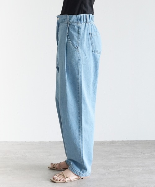 reca(レカ)の「リラックスタックデニムパンツ(デニムパンツ・レディース・サックスブルー/ネイビー・FREE)」の18枚目の写真