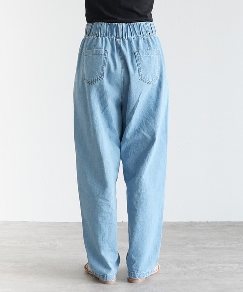 reca(レカ)の「リラックスタックデニムパンツ(デニムパンツ・レディース・サックスブルー/ネイビー・FREE)」の19枚目の写真