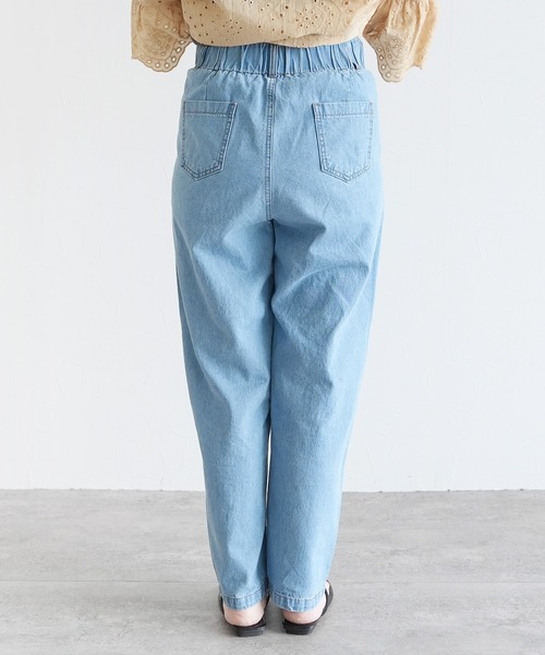 reca(レカ)の「リラックスタックデニムパンツ(デニムパンツ・レディース・サックスブルー/ネイビー・FREE)」の11枚目の写真