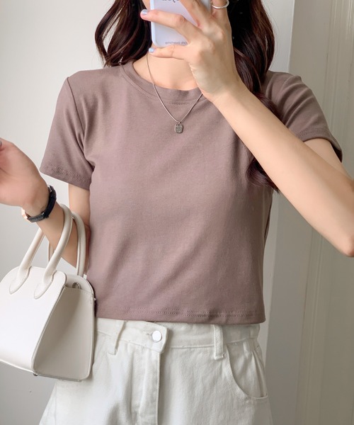 SHEPP(シープ)の「バックオープン ピチT(Tシャツ/カットソー・レディース・ブラック/グレー/ベージュ/アイボリー/ホワイト・L/M)」の7枚目の写真