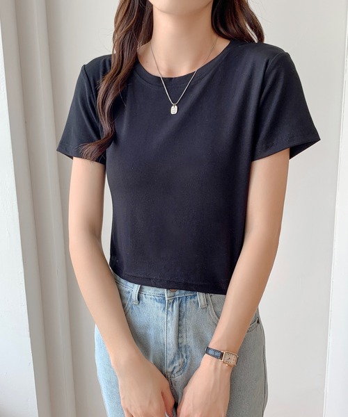 SHEPP(シープ)の「バックオープン ピチT(Tシャツ/カットソー・レディース・ブラック/グレー/ベージュ/アイボリー/ホワイト・L/M)」の9枚目の写真
