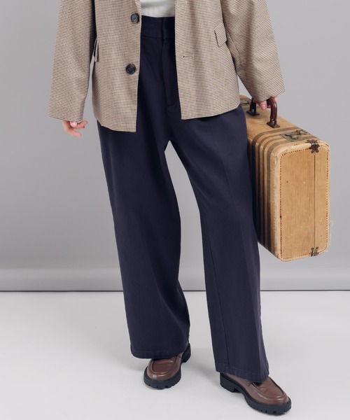 MUHET(ミュエータ)の「ウォッシュチノパンツ(チノパンツ・レディース・ブラック/ネイビー/ベージュ・SMALL/MEDIUM/X-LARGE)」の3枚目の写真