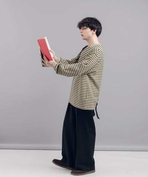 MUHET(ミュエータ)の「ウォッシュチノパンツ(チノパンツ・レディース・ブラック/ネイビー/ベージュ・SMALL/MEDIUM/X-LARGE)」の8枚目の写真