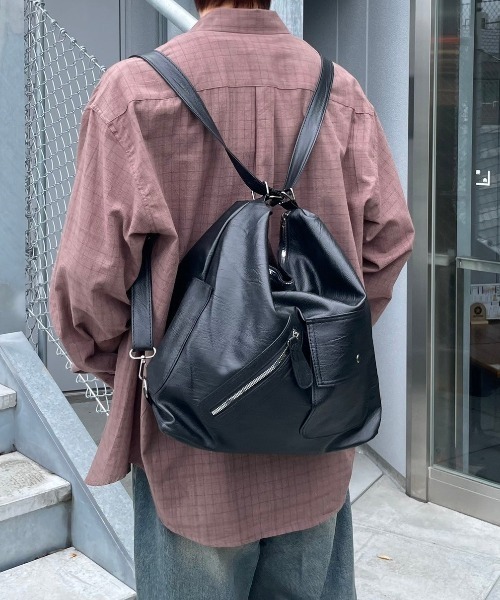 【Chikashitsu +】leather pocketshoulderbag 大阪店WEB限定受注制【Chikashitsu +】leather pocket shoulder