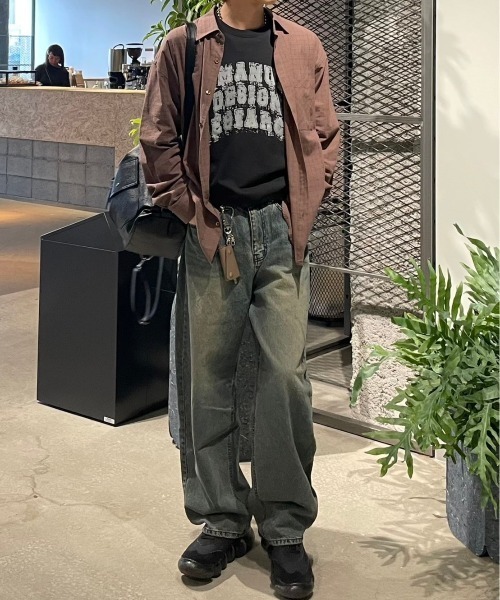 Chikashitsu +(チカシツプラス)の「【Chikashitsu +】2way pocket shoulder bag hand bag / 【チカシツプラス】ツーウェイポケットショルダーバッグハンドバッグ(ショルダーバッグ・メンズ・ブラック・ONE SIZE)」の12枚目の写真