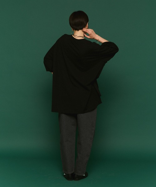 manana suerte（マニャーナスエルテ）の「ルーズデニムパンツ（デニムパンツ・レディース・ブルー/ブラック・MEDIUM/LARGE）」の11枚目の写真