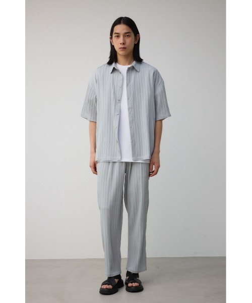 AZUL by moussy(アズールバイマウジー)の「タック楊柳リラックスパンツ(スラックス・メンズ・ブラック/ライトグレー/ベージュ・FREE)」の16枚目の写真
