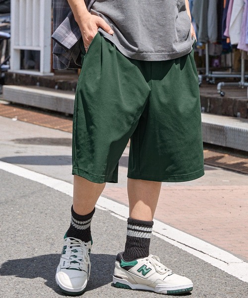 MONO-MART(モノマート)の「サマーコーデュロイライクワイドイージーショートパンツ(その他パンツ・メンズ・パープル/ベージュ/ブラック/ダークネイビー/チャコール/グリーン/オリーブ/ブラウン・L/M/S)」の7枚目の写真