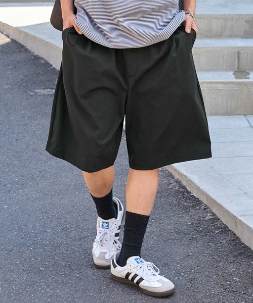 MONO-MART(モノマート)の「サマーコーデュロイライクワイドイージーショートパンツ(その他パンツ・メンズ・パープル/ベージュ/ブラック/ダークネイビー/チャコール/グリーン/オリーブ/ブラウン・L/M/S)」の2枚目の写真