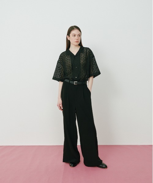 KACCO(カッコ)の「《ユニセックスアイテム》SIDE SLIT BUTTON WIDE SLACKS / サイドスリットボタンワイドスラックス(スラックス・メンズ・ダークブラウン/ブラック・LARGE/MEDIUM/SMALL)」の10枚目の写真