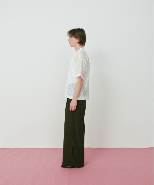 KACCO(カッコ)の「《ユニセックスアイテム》SIDE SLIT BUTTON WIDE SLACKS / サイドスリットボタンワイドスラックス(スラックス・メンズ・ダークブラウン/ブラック・LARGE/MEDIUM/SMALL)」の11枚目の写真