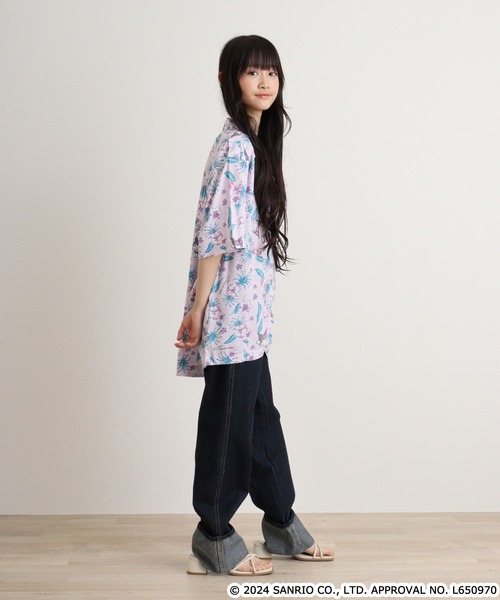 sanrio(サンリオ)の「sanrio サンリオキャラクターズ レディース プリント アロハシャツ(シャツ/ブラウス・レディース・レッド/ライトパープル/サックスブルー・M/L/LL)」の10枚目の写真