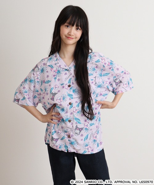 sanrio(サンリオ)の「sanrio サンリオキャラクターズ レディース プリント アロハシャツ(シャツ/ブラウス・レディース・レッド/ライトパープル/サックスブルー・M/L/LL)」の12枚目の写真