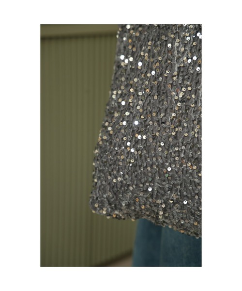 Vicente（ヴィセンテ）の「Sequin bag（トートバッグ・レディース・シルバー/ブラック・FREE）」の5枚目の写真