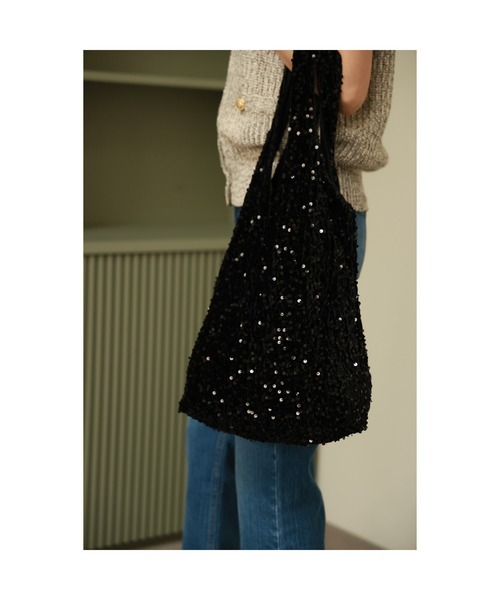 Vicente（ヴィセンテ）の「Sequin bag（トートバッグ・レディース・シルバー/ブラック・FREE）」の8枚目の写真