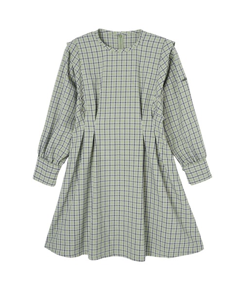 MILKFED.(ミルクフェド)の「PLAID MINI DRESS(ワンピース・レディース・ライトブルー/ライトグリーン/ライトパープル・ONE SIZE)」の2枚目の写真