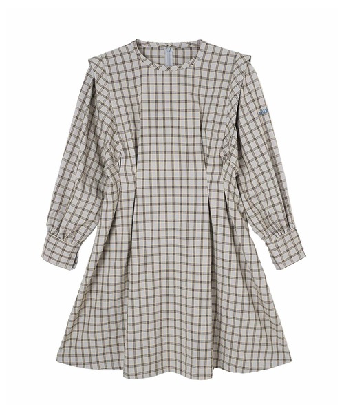 MILKFED.(ミルクフェド)の「PLAID MINI DRESS(ワンピース・レディース・ライトブルー/ライトグリーン/ライトパープル・ONE SIZE)」の1枚目の写真