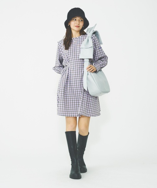 MILKFED.(ミルクフェド)の「PLAID MINI DRESS(ワンピース・レディース・ライトブルー/ライトグリーン/ライトパープル・ONE SIZE)」の16枚目の写真