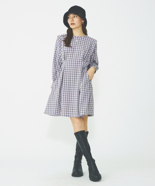 MILKFED.(ミルクフェド)の「PLAID MINI DRESS(ワンピース・レディース・ライトブルー/ライトグリーン/ライトパープル・ONE SIZE)」の17枚目の写真