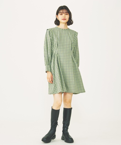 MILKFED.(ミルクフェド)の「PLAID MINI DRESS(ワンピース・レディース・ライトブルー/ライトグリーン/ライトパープル・ONE SIZE)」の18枚目の写真