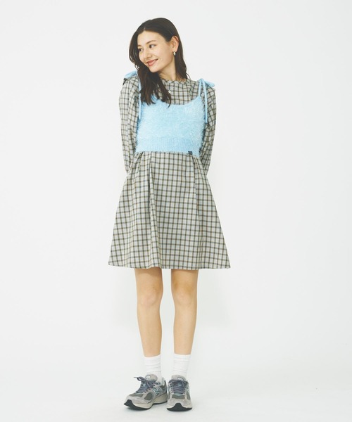 MILKFED.(ミルクフェド)の「PLAID MINI DRESS(ワンピース・レディース・ライトブルー/ライトグリーン/ライトパープル・ONE SIZE)」の20枚目の写真