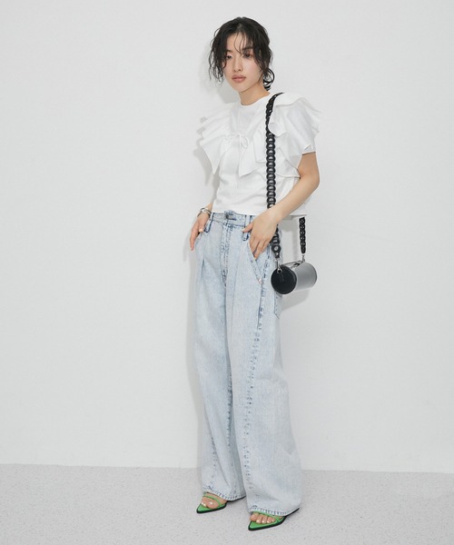 ADAM ET ROPE'（アダムエロペ）の「クリアドラムミニショルダーバッグ（ドラムバッグ・レディース・レッド/ブラック・FREE）」の3枚目の写真