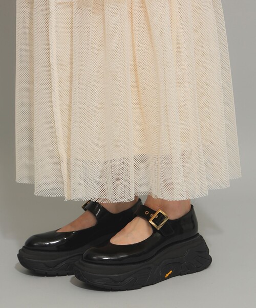 Ray BEAMS(レイビームス)の「メッシュ ティアード スカート(スカート・レディース・オフホワイト/ブラック・ONE SIZE)」の11枚目の写真