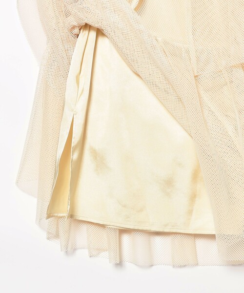 Ray BEAMS(レイビームス)の「メッシュ ティアード スカート(スカート・レディース・オフホワイト/ブラック・ONE SIZE)」の14枚目の写真