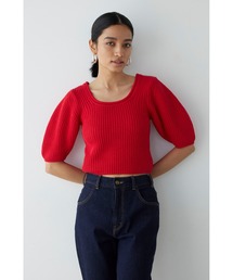 ALEXIA STAM | U Neck Knit Top /Uネックニットトップス(ニット/セーター)