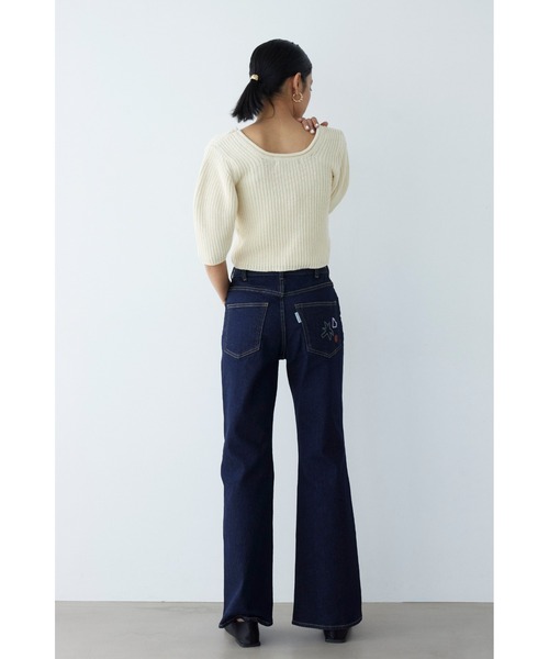 セール】U Neck Knit Top /Uネックニットトップス（ニット