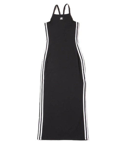 人気！【Adidas】オリジナルス 3ストライプ マキシ ドレス adidas（アディダス）の「adidas 3 S DRESS MAXI / アディダス