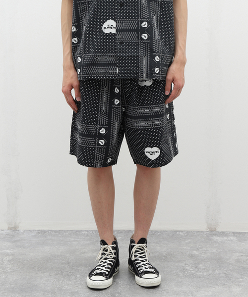 Carhartt WIP(カーハートダブリューアイピー)の「【CARHARTT WIP / カーハート ダブリューアイピー】HEART BANDANA SHORT(その他パンツ・メンズ・ブラック・LARGE/MEDIUM)」の1枚目の写真