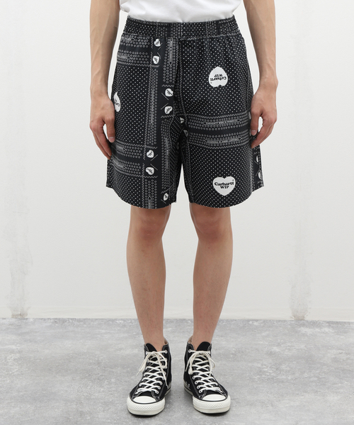 Carhartt WIP(カーハートダブリューアイピー)の「【CARHARTT WIP / カーハート ダブリューアイピー】HEART BANDANA SHORT(その他パンツ・メンズ・ブラック・LARGE/MEDIUM)」の12枚目の写真